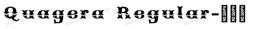 Quagera Regular字体转换